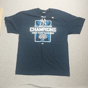Majestic 2009 American League Champions New York Yankees World Series Men's XL.